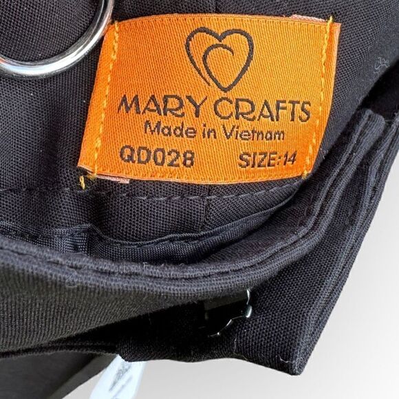 NWT Mary Crafts black trousers size 14 qd028 cotton/elastic blend - Picture 5 of 7